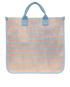 X Peter Rabbit Striped Tote, &pound;450, Handbags, Blue/Orange, Canvas, Back view